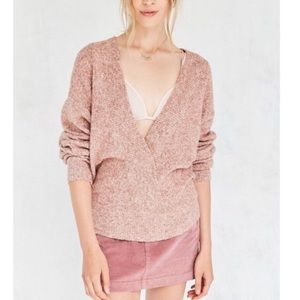 Silence+Noise cozy surplice sweater